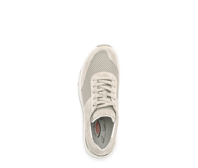 Gabor Damen  Sneaker Low Beige - Materialmix Leder/Lederimitat