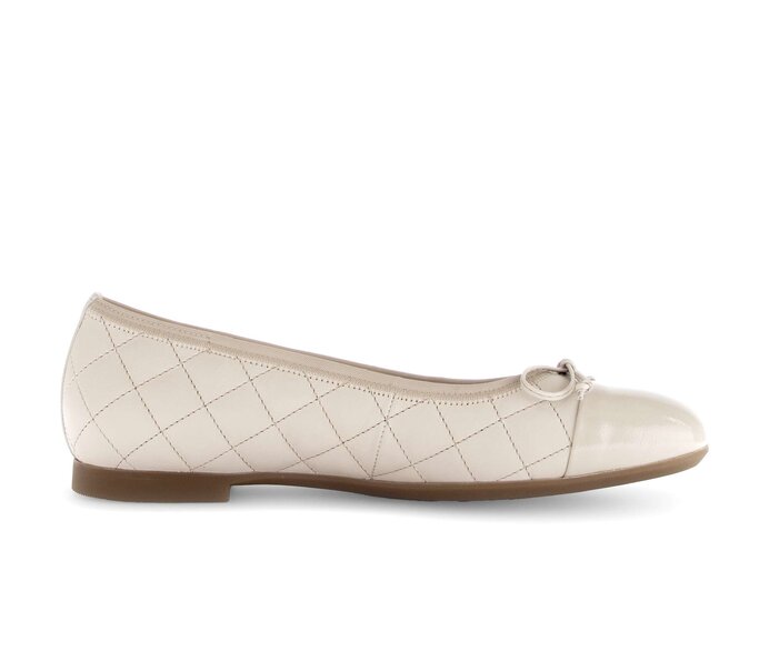 Gabor Damen  Eleganter Ballerina Beige - Glattleder