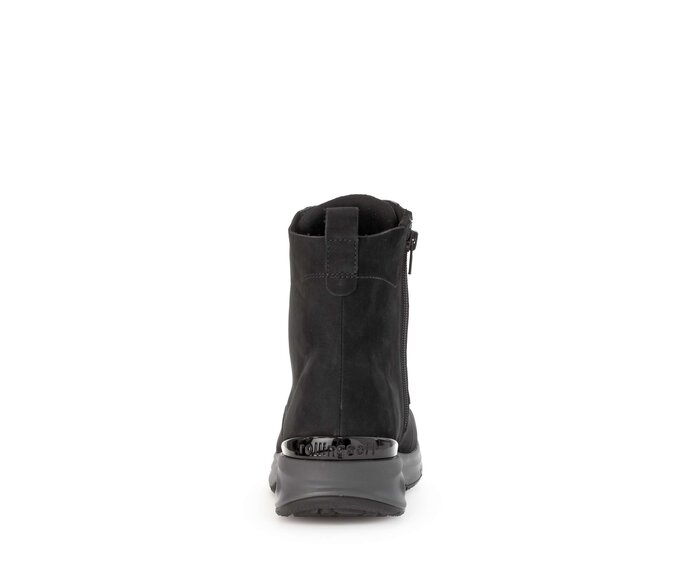 Gabor Damen  Sportliche Stiefelette Schwarz - Rauleder