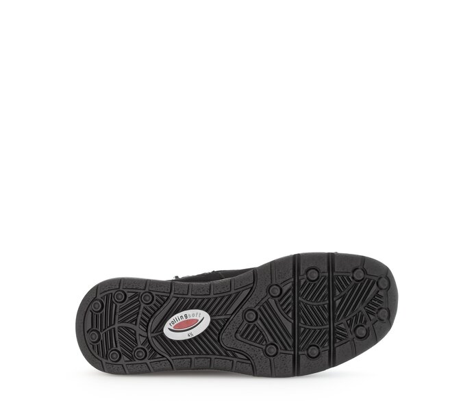Gabor Damen  Sportliche Stiefelette Schwarz - Rauleder