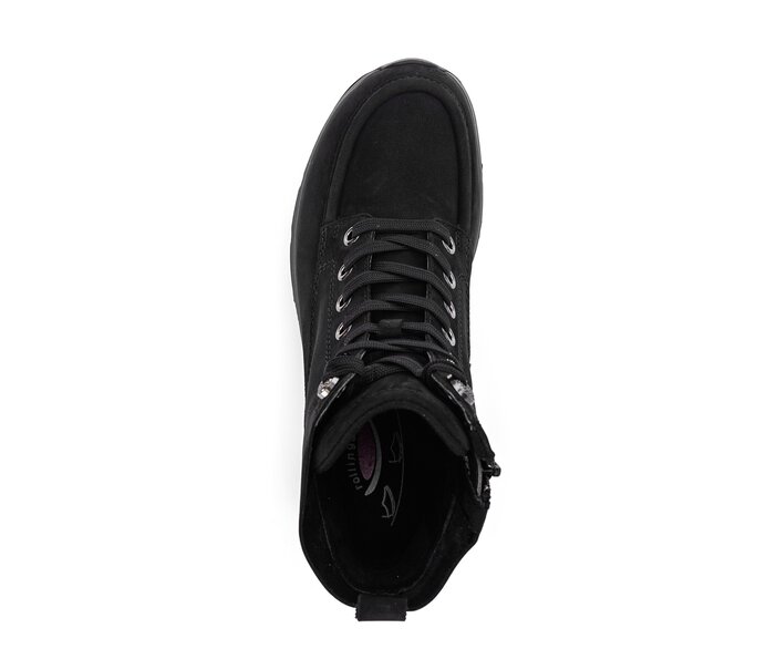 Gabor Damen  Sportliche Stiefelette Schwarz - Rauleder