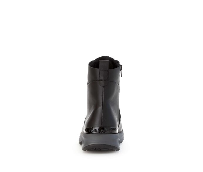 Gabor Damen  Sportliche Stiefelette Schwarz - Glattleder
