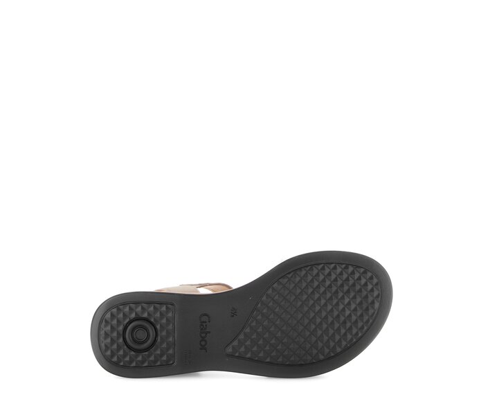 Gabor Damen  Riemchensandale Beige - Rauleder