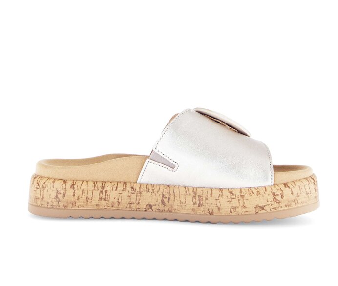 Gabor Damen  Pantolette Gold - Effektleder