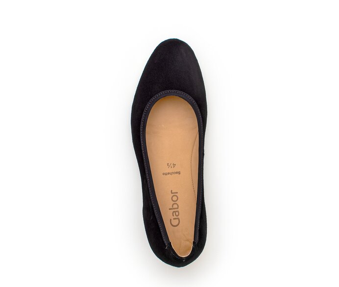 Gabor Damen  Keilpumps Schwarz - Rauleder