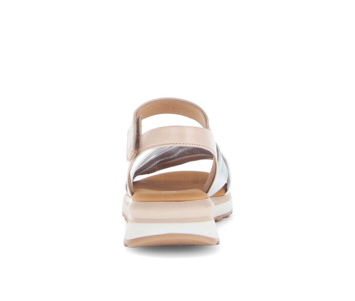 Gabor Damen  Riemchensandale Rosa - Materialmix Leder