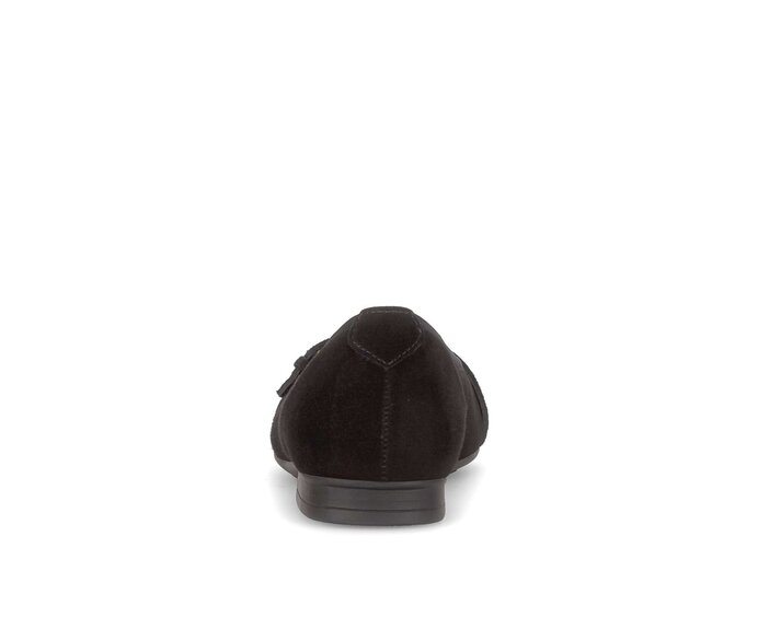 Gabor Damen  Eleganter Ballerina Schwarz - Rauleder