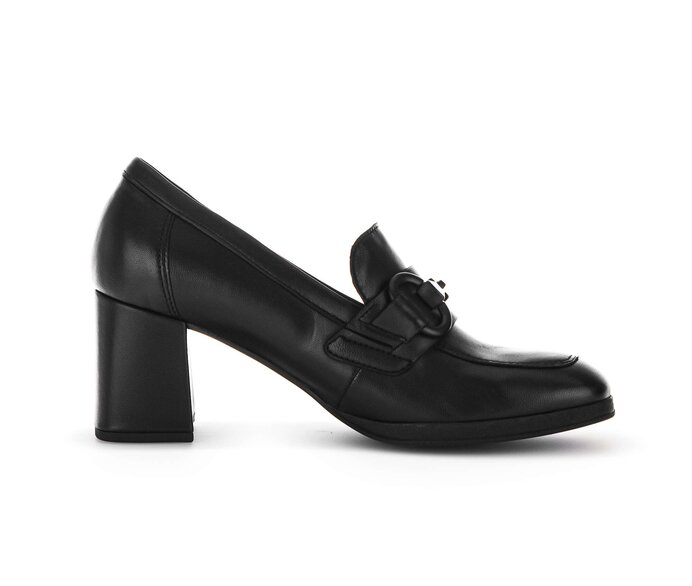 Gabor Damen  Hochfrontpumps Schwarz - Glattleder