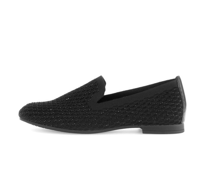Gabor Damen Slipper Schwarz - Materialmix Leder/Lederimitat
