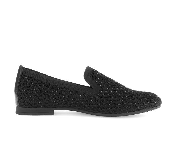 Gabor Damen  Slipper Schwarz - Materialmix Leder/Lederimitat