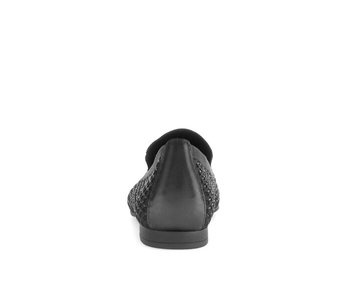 Gabor Damen  Slipper Schwarz - Materialmix Leder/Lederimitat
