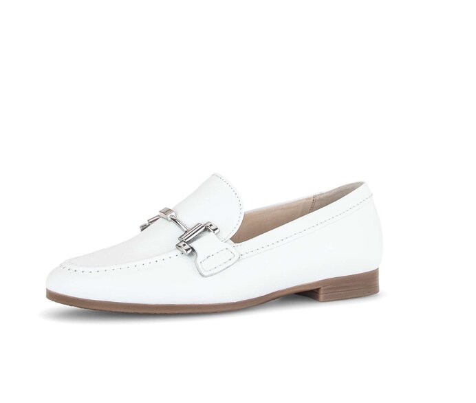 Gabor Damen  Slipper Weiß - Glattleder