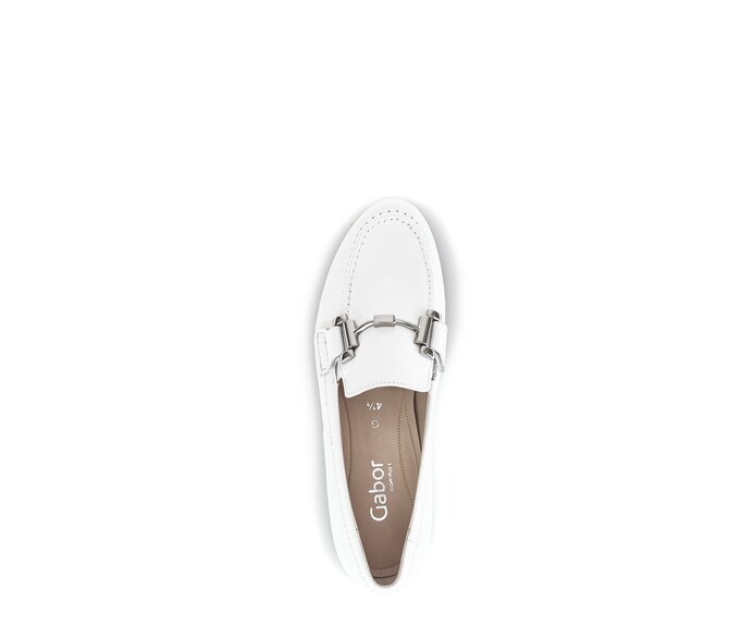 Gabor Damen  Slipper Weiß - Glattleder