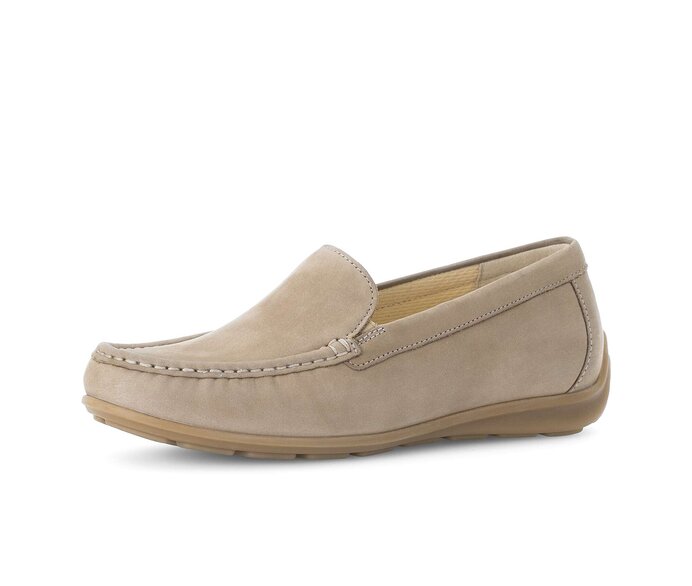 Gabor Damen  Mokassin Beige - Rauleder