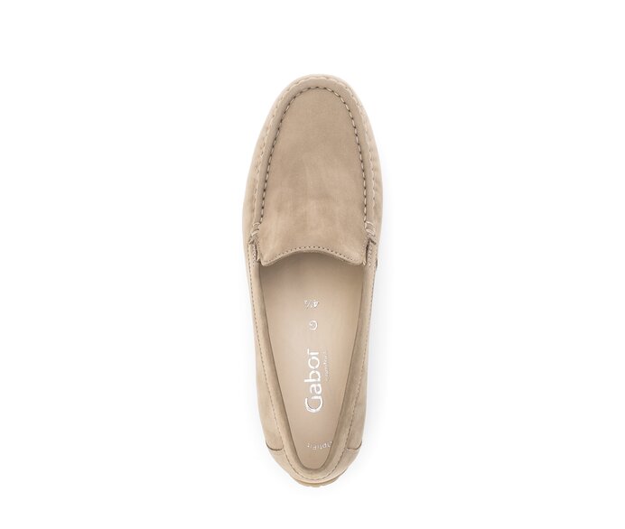 Gabor Damen  Mokassin Beige - Rauleder