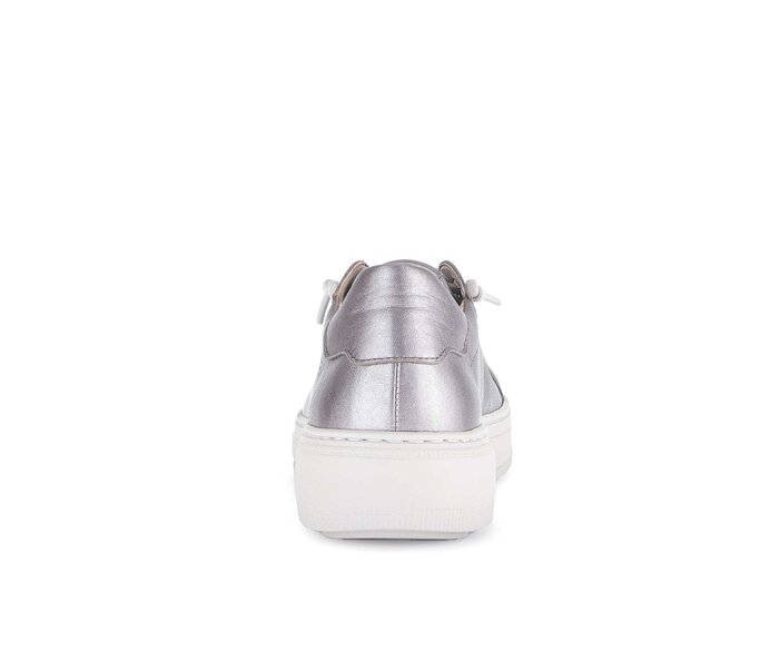 Gabor Damen  Sneaker Low Silber - Glattleder