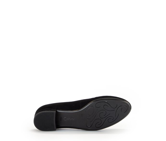 Gabor Damen  Eleganter Pumps Schwarz - Rauleder