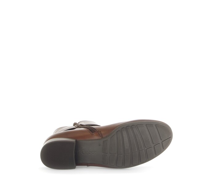 Gabor Damen  Elegante Stiefelette Braun - Glattleder