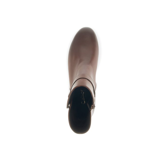 Gabor Damen  Elegante Stiefelette Braun - Glattleder