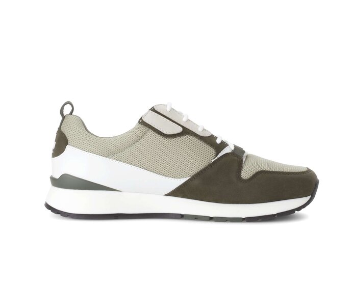Pius Gabor Herren Sneaker Low Grün - Materialmix Leder/Textil