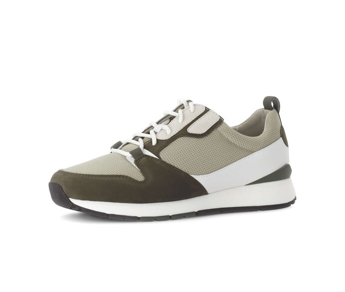 Pius Gabor Herren Sneaker Low Grün - Materialmix Leder/Textil