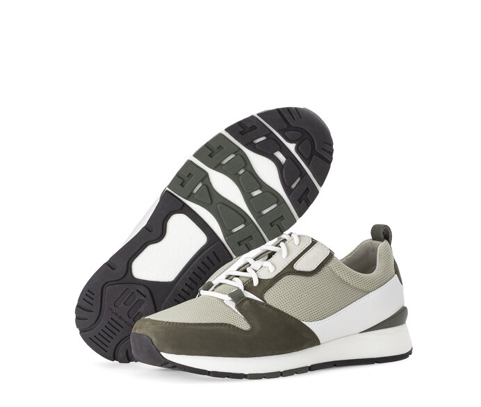 Pius Gabor Herren Sneaker Low Grün - Materialmix Leder/Textil