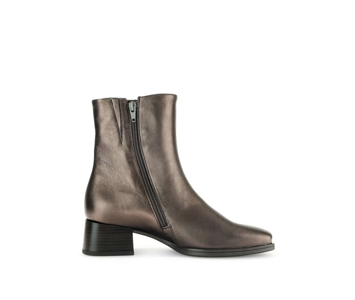 Gabor Damen  Elegante Stiefelette Bronze - Glattleder