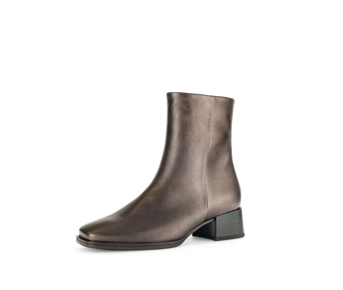 Gabor Damen  Elegante Stiefelette Bronze - Glattleder