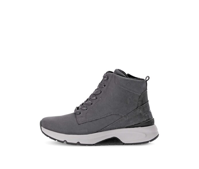 Gabor Damen Sportliche Stiefelette Grau - Rauleder