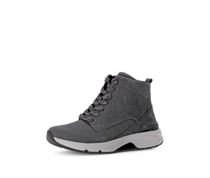 Gabor Damen  Sportliche Stiefelette Grau - Rauleder