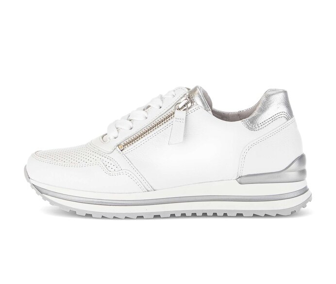 Gabor Damen Sneaker Low Weiß - Glattleder