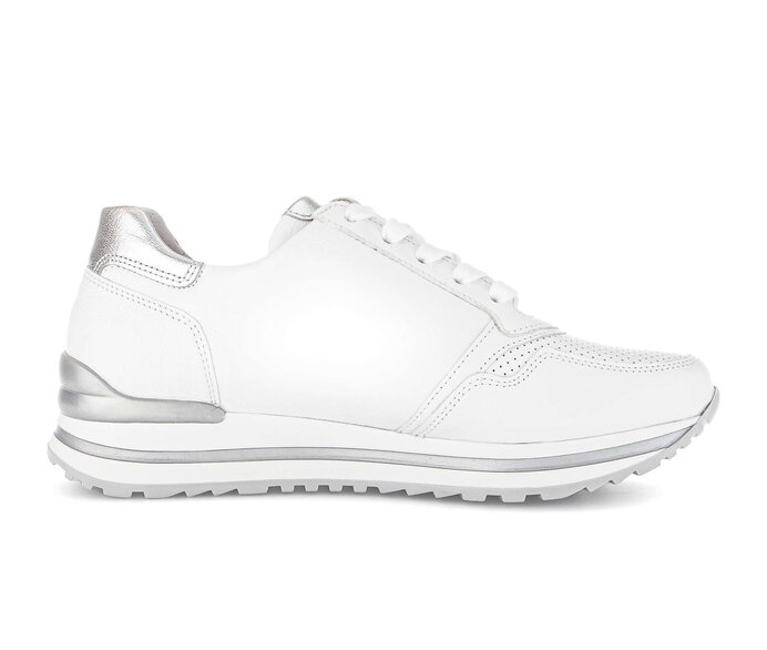 Gabor Damen  Sneaker Low Weiß - Glattleder