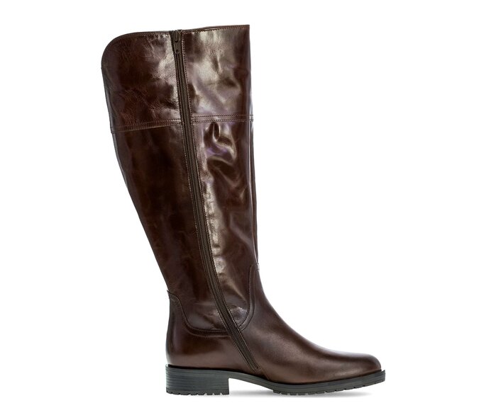 Gabor Damen  Sportlicher Stiefel Braun - Glattleder