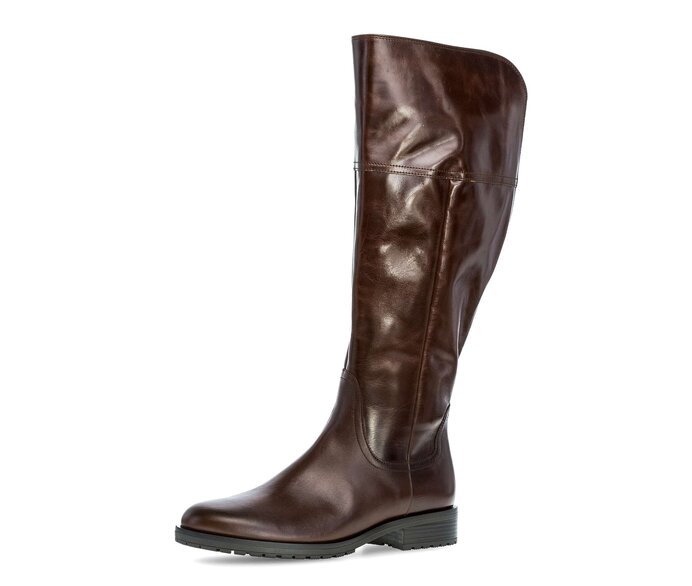 Gabor Damen  Sportlicher Stiefel Braun - Glattleder