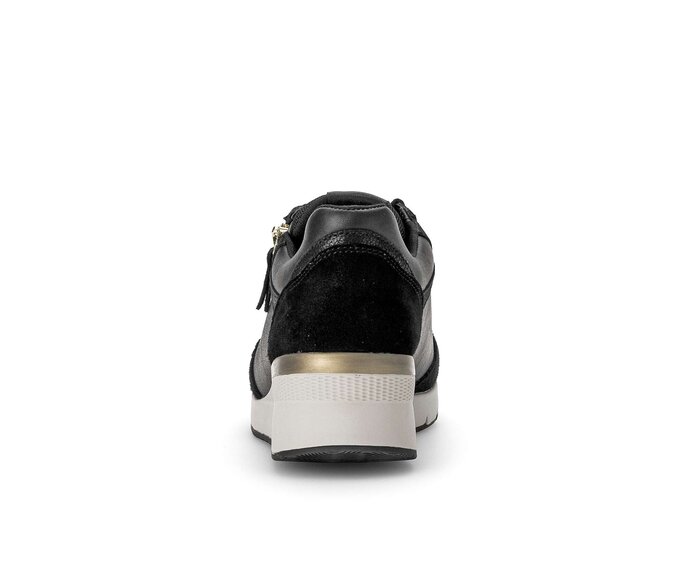Gabor Damen  Sneaker Low Schwarz - Materialmix Leder
