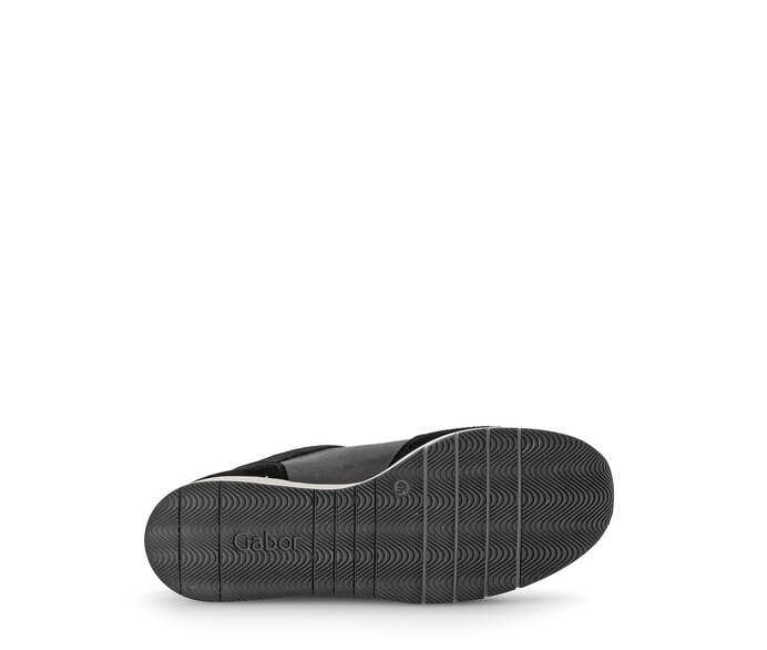 Gabor Damen  Sneaker Low Schwarz - Materialmix Leder
