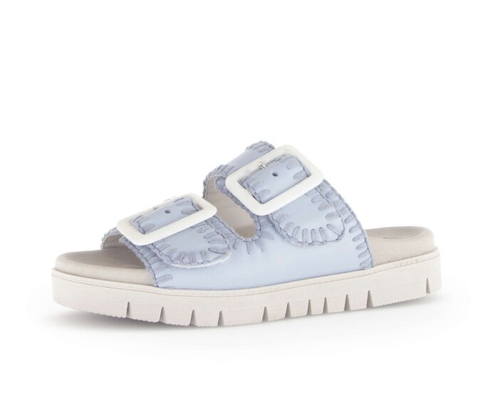 Gabor Damen  Pantolette Blau - Glattleder