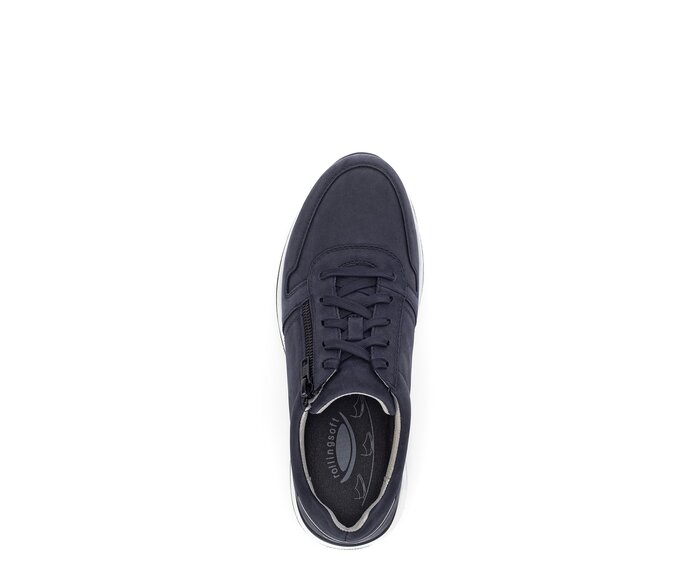 Gabor Herren Rollingsoft Sneaker Low Blau - Nubuk
