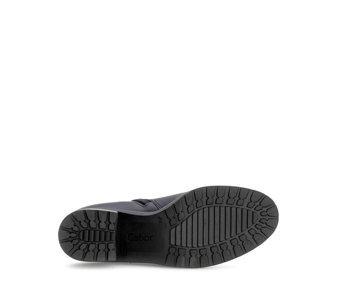 Gabor Damen  Sportliche Stiefelette Blau - Glattleder