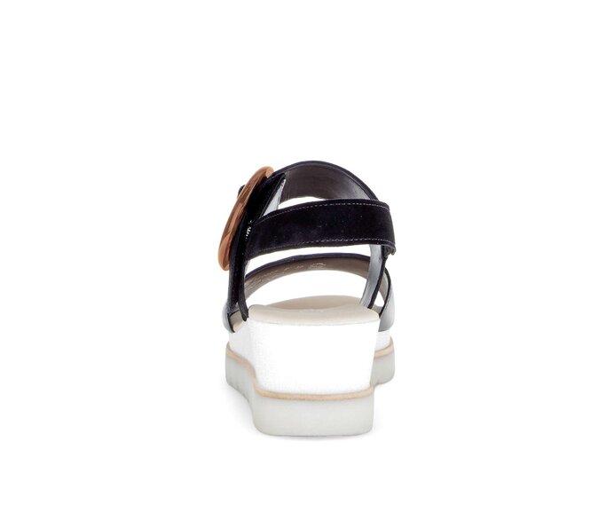 Gabor Damen  Plateau Sandale Multicolour - Materialmix Leder