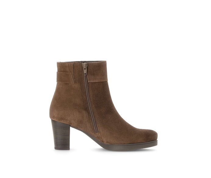 Gabor Damen  Plateau Stiefelette Braun - Rauleder