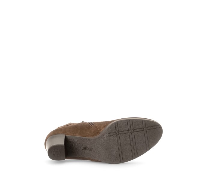 Gabor Damen  Plateau Stiefelette Braun - Rauleder