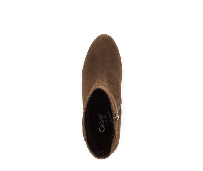 Gabor Damen  Plateau Stiefelette Braun - Rauleder