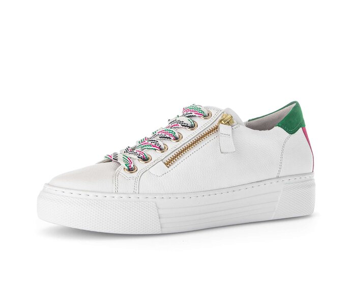 Gabor Damen  Sneaker Low Weiß - Glattleder