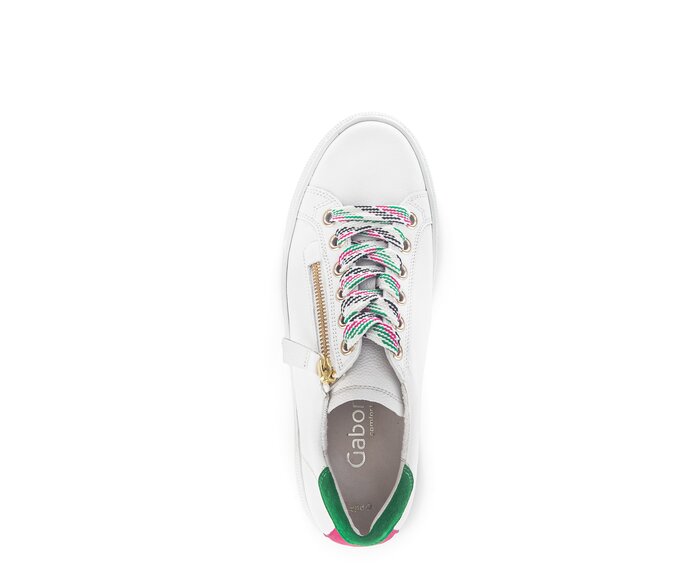 Gabor Damen  Sneaker Low Weiß - Glattleder