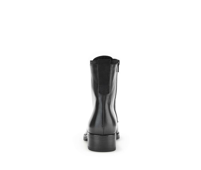 Gabor Damen  Schnürstiefelette Schwarz - Glattleder