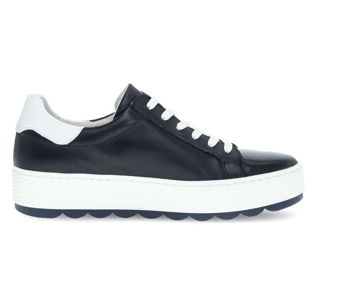 Gabor Damen  Sneaker Low Blau - Glattleder