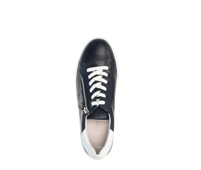 Gabor Damen  Sneaker Low Blau - Glattleder