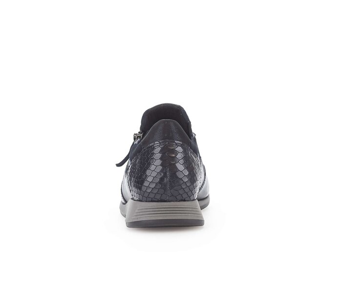 Gabor Damen  Sneaker Low Blau - Materialmix Leder