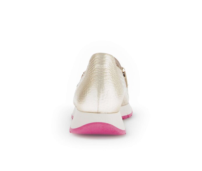 Gabor Damen  Slipper Gold - Materialmix Leder/Lederimitat